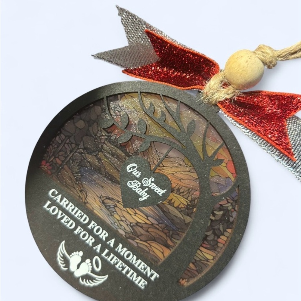 Memorial Ornament - “Our Sweet Baby” Keepsake 🕊️ - Picture 2 of 2